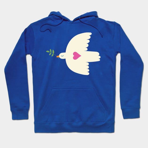 Dove of Peace - cute graphic by Cecca Designs Hoodie by Cecca